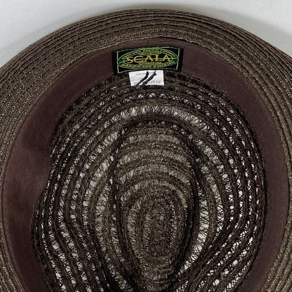 Scala Classic Fedora Pinch Front Hat 100% SISAL - Picture 13 of 13